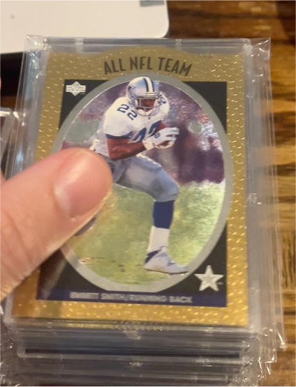 1996 Upper Deck Silver All-NFL #AN9 Emmitt Smith — front