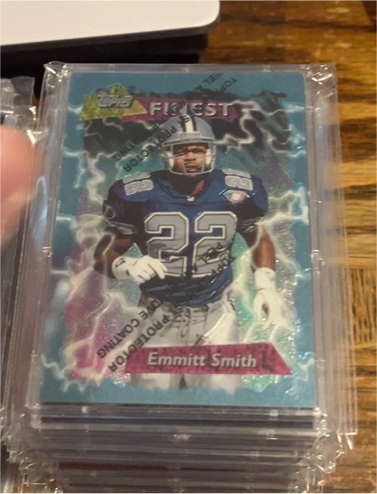 1995 Topps Finest #190 Emmitt Smith — front