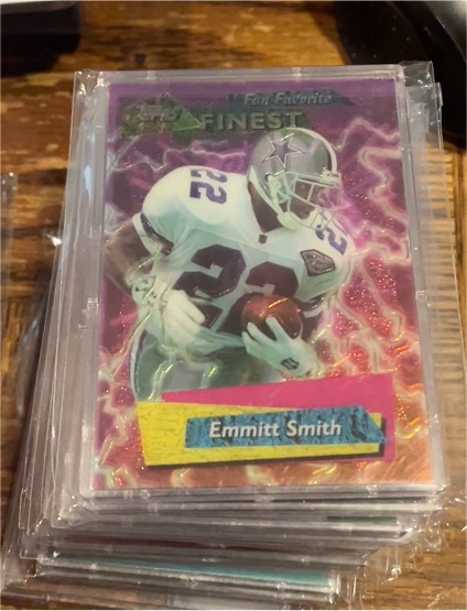 1995 Topps Finest Fan Favorite #FF7 Emmitt Smith — front