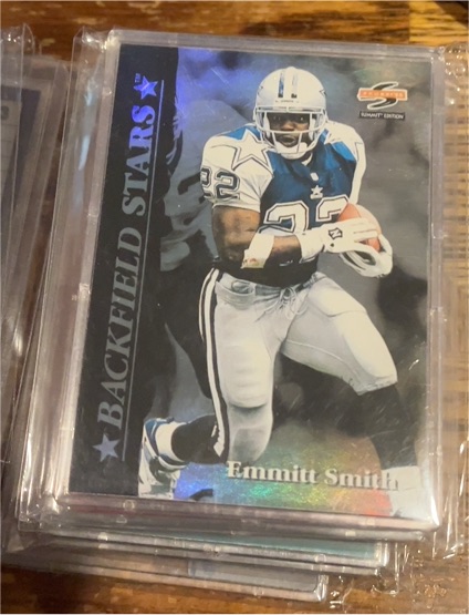 1995 Score Summit #1 Emmitt Smith Backfield Stars Promo — front