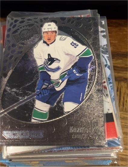 2022-23 SkyBox Metal Universe #200 Andrei Kuzmenko RC Vancouver Canucks — front