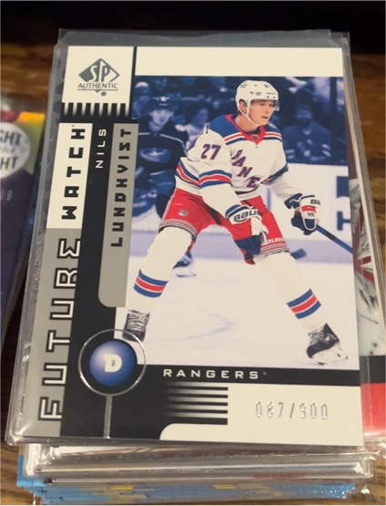 2021-22 SP Authentic 2001-02 Retro Future Watch #01FW-NL Nils Lundkvist — front