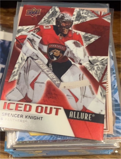 2021-22 Upper Deck Allure #IO-20 Spencer Knight Iced Out — front