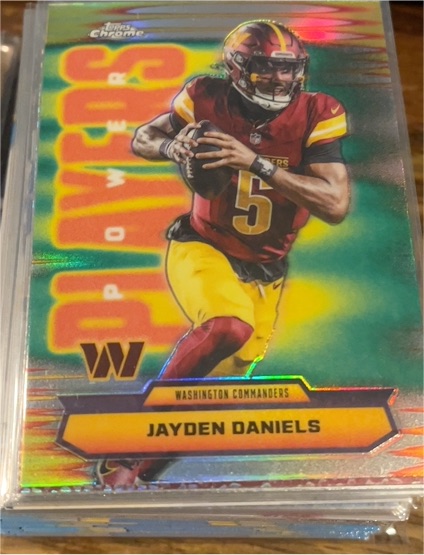 2025 Topps Chrome Power Players #PP-3 Jayden Daniels — front