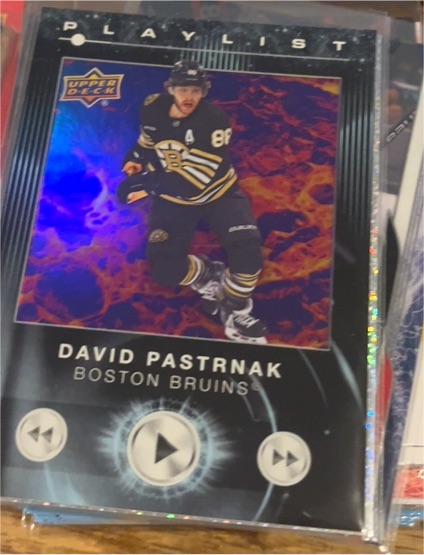 2024-25 Upper Deck Playlist #PL-3 David Pastrnak — front