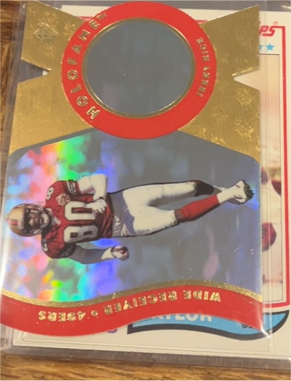 1996 Upper Deck Holofame Diecut #HX1 Jerry Rice — front