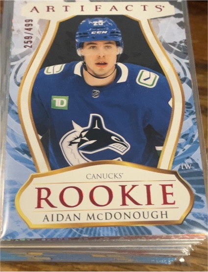 2023-24 Upper Deck Artifacts #179 Aidan McDonough — front