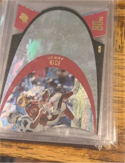 1997 SPx #SPX1 Jerry Rice Gold Die Cut — front