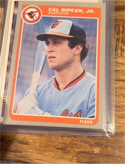 1985 Fleer #187 Cal Ripken Jr. — front