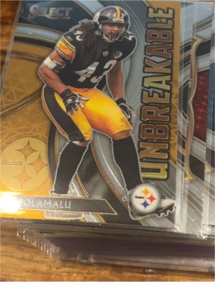 2020 Panini Select Unbreakable #U21 Troy Polamalu — front