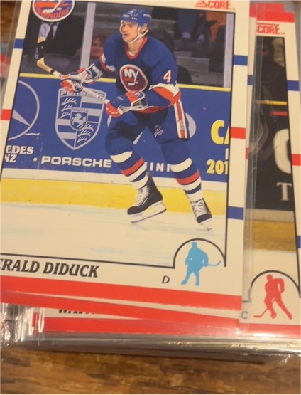 1990-91 Score #139 Gerald Diduck — front