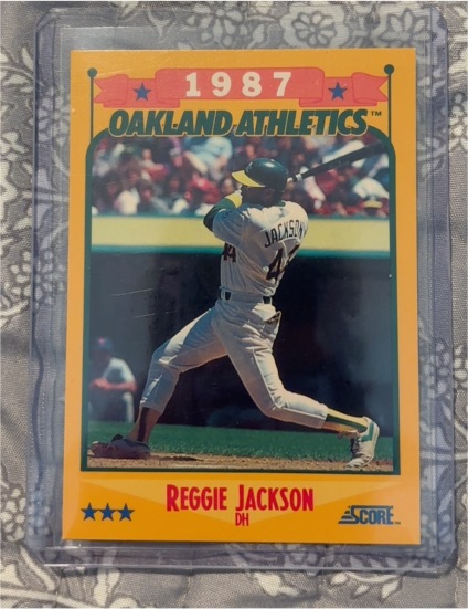 1988 Score #504 Reggie Jackson — front
