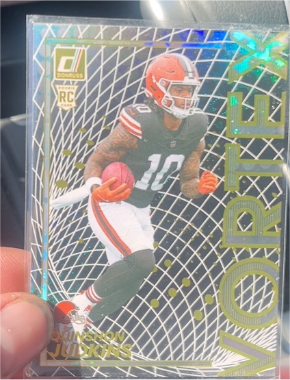 2025 Panini Donruss #16 Quinshon Judkins Vortex Rookie — front