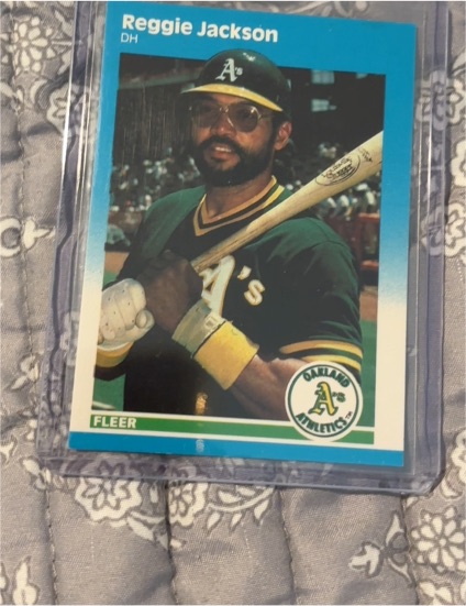 1987 Fleer Update #U-49 Reggie Jackson — front