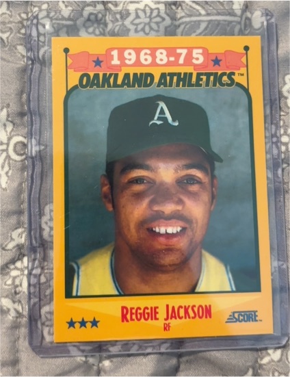 1988 Score #500 Reggie Jackson Oakland Athletics — front