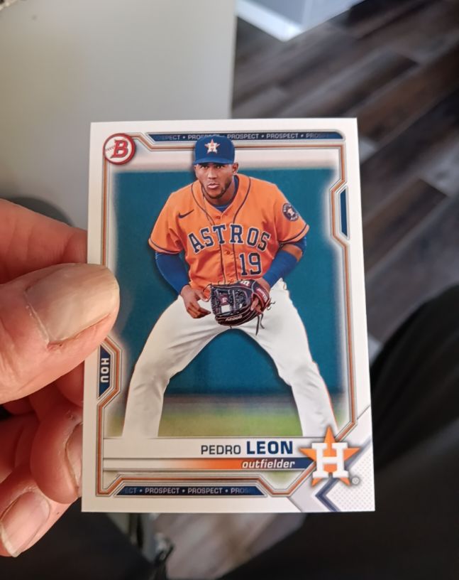 2021 Bowman Draft #BD-92 Pedro Leon — front