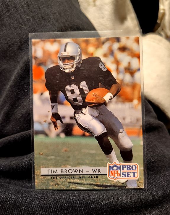 1992 Pro Set #210 Tim Brown — front