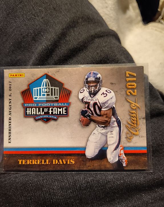 2017 Panini Pro Football Hall of Fame Terrell Davis Class of 2017 — front