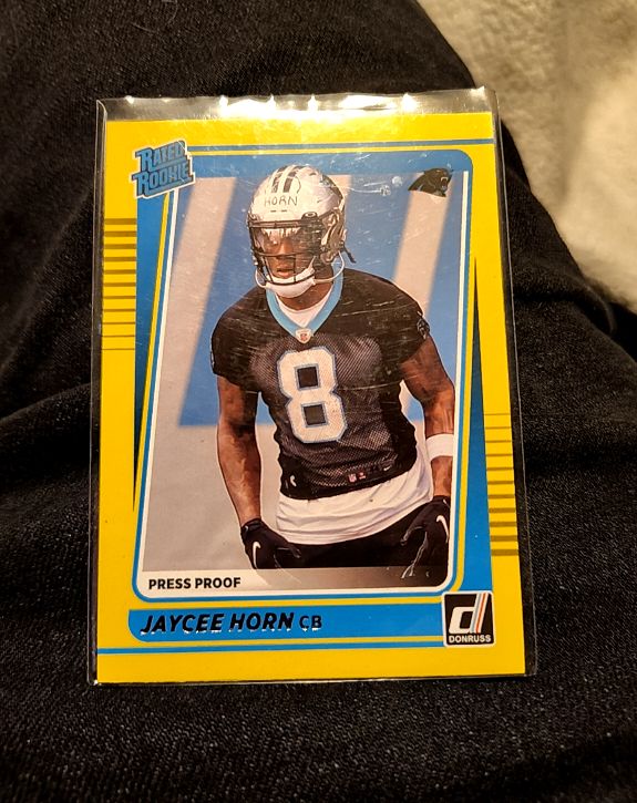 2021 Donruss #329 Jaycee Horn Press Proof — front