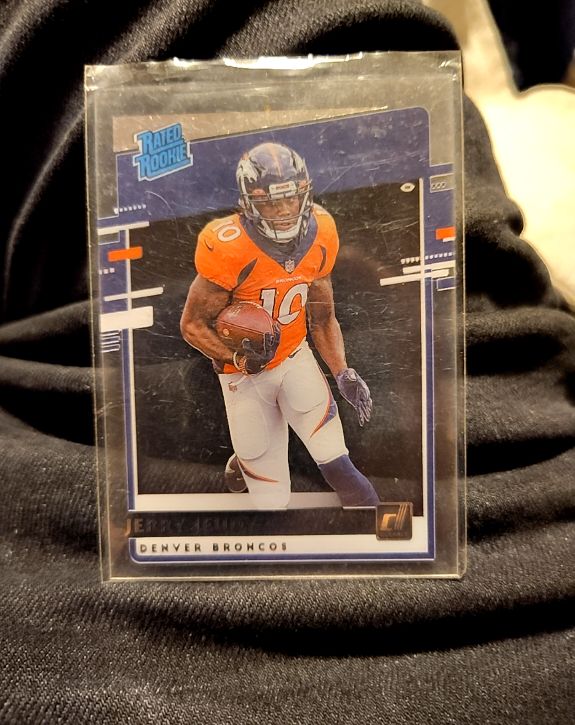 2020 Panini Chronicles Donruss Clearly Rated Rookie #RR-JJ Jerry Jeudy — front