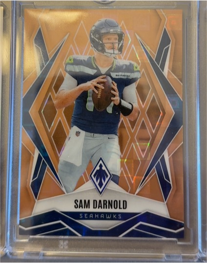 2025 Panini Phoenix #49 Sam Darnold Orange Pandora — front