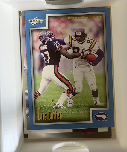 1999 Score #3 Cris Carter Minnesota Vikings — front
