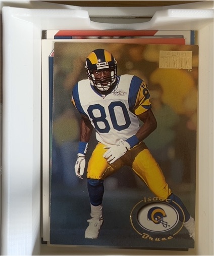1996 SkyBox Premium #150 Isaac Bruce — front