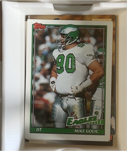 1991 Topps #206 Mike Golic — front