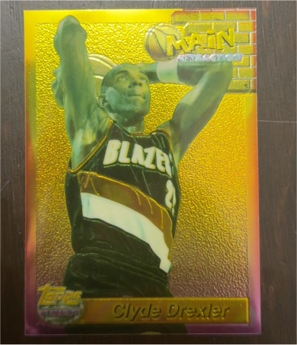 1993-94 Topps Finest Main Attraction #22 Clyde Drexler — front