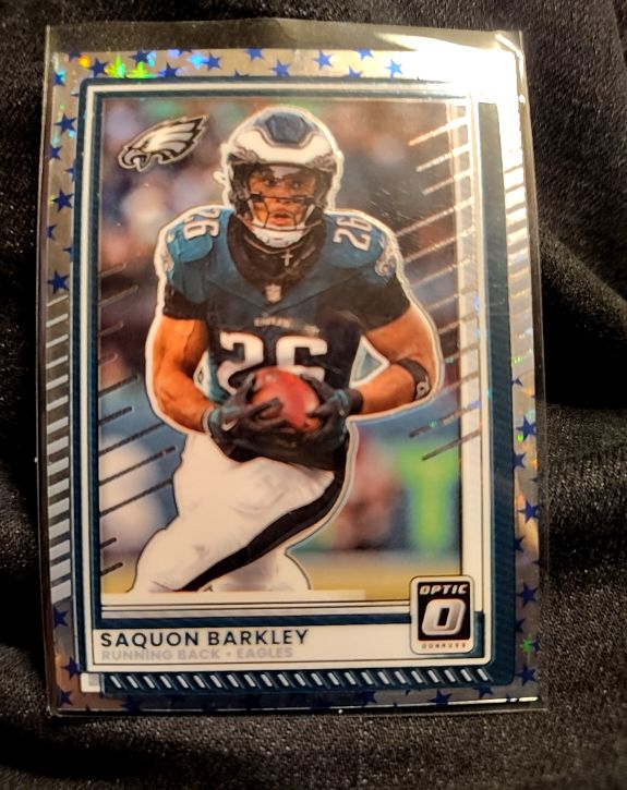 2025 Donruss Optic #15 Saquon Barkley Stars Philadelphia Eagles — front