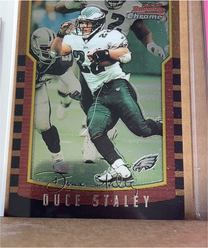 2000 Bowman Chrome #38 Duce Staley — front