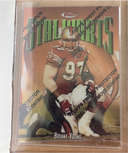 1997 Topps Finest #186 Bryant Young — front