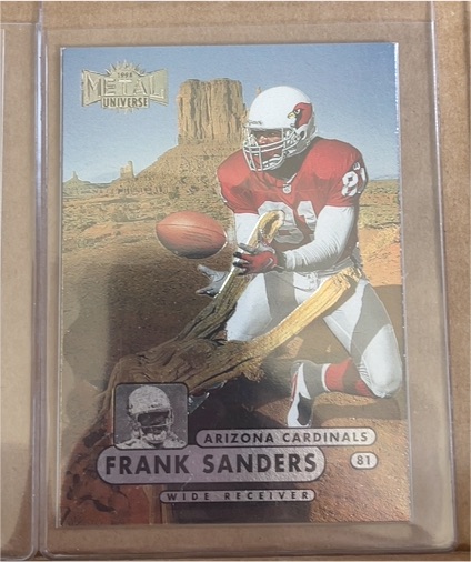 1998 Skybox Metal Universe #159 Frank Sanders — front