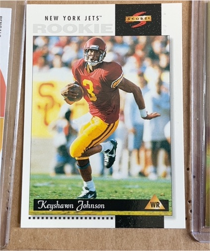1996 Score #214 Keyshawn Johnson — front
