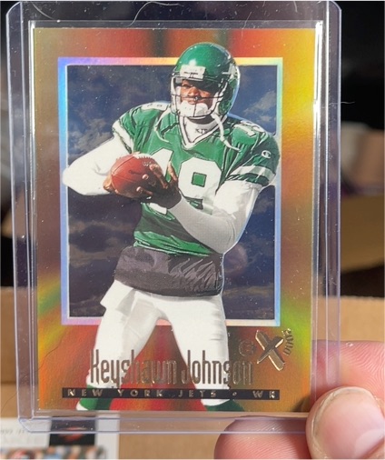 1997 SkyBox E-X2000 #52 Keyshawn Johnson — front