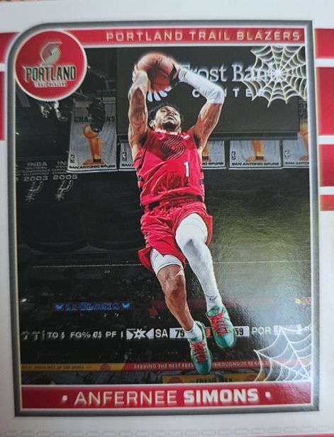 2024-25 Panini Haunted Hoops #45 Anfernee Simons — front