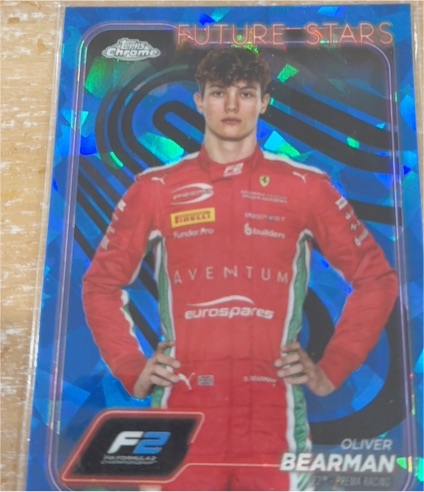 2024 Topps Chrome Sapphire Formula 1 #21 Oliver Bearman — front
