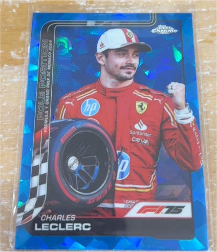 2024 Topps Chrome Sapphire Formula 1 Pole Position Charles Leclerc — front
