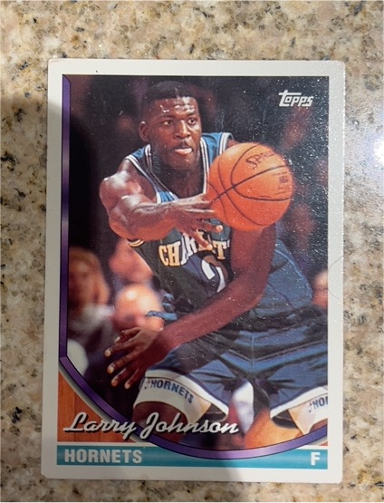 1993-94 Topps #223 Larry Johnson Charlotte Hornets — front