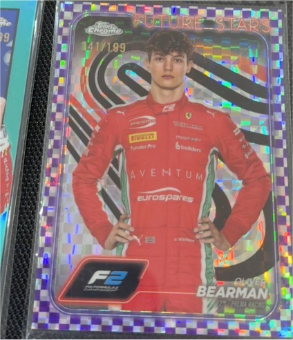 2024 Topps Chrome Formula 1 Future Stars #21 Oliver Bearman — front