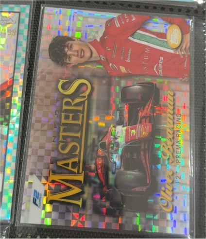 2024 Topps Finest Formula 1 Masters Checkerboard #MST-11 Oliver Bearman — front