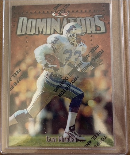 1997 Topps Finest #211 Glyn Milburn — front