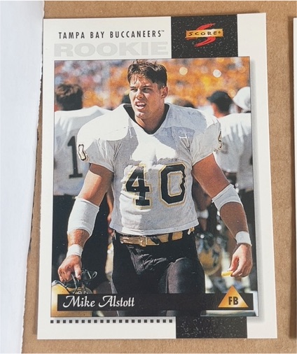 1996 Score #217 Mike Alstott Rookie — front