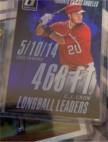 2015 Panini Donruss #7 C.J. Cron Longball Leaders — front