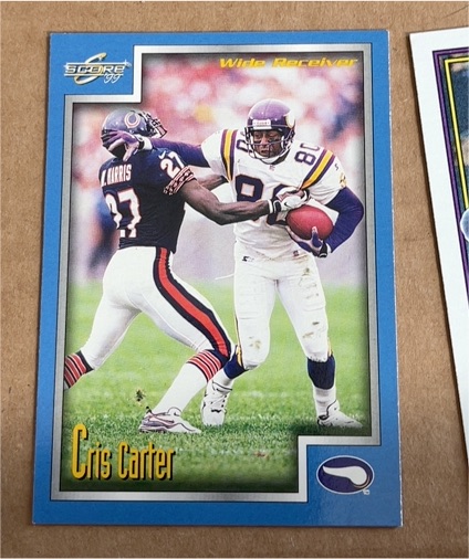 1999 Score #3 Cris Carter — front