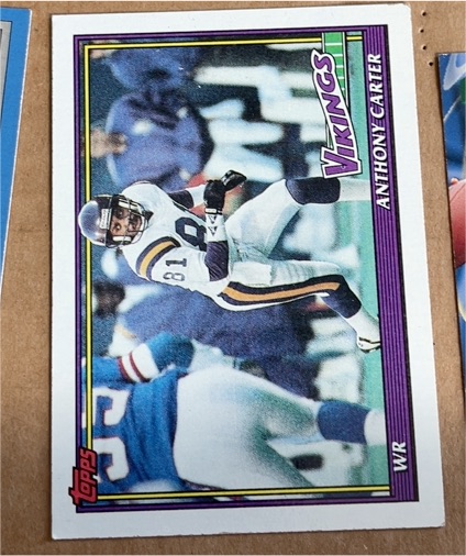 1991 Topps #391 Anthony Carter — front