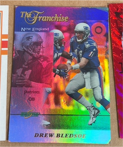1999 Score #17 Drew Bledsoe The Franchise — front