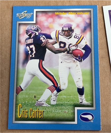 1999 Score #3 Cris Carter — front