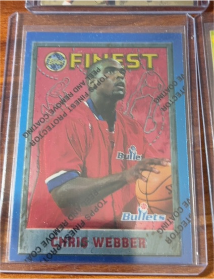 1995-96 Topps Finest #144 Chris Webber — front