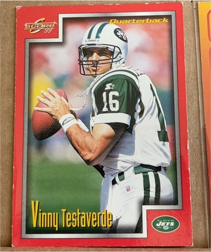 1999 Score #166 Vinny Testaverde — front